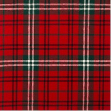 Morrison Red Modern 10oz Tartan Fabric By The Metre